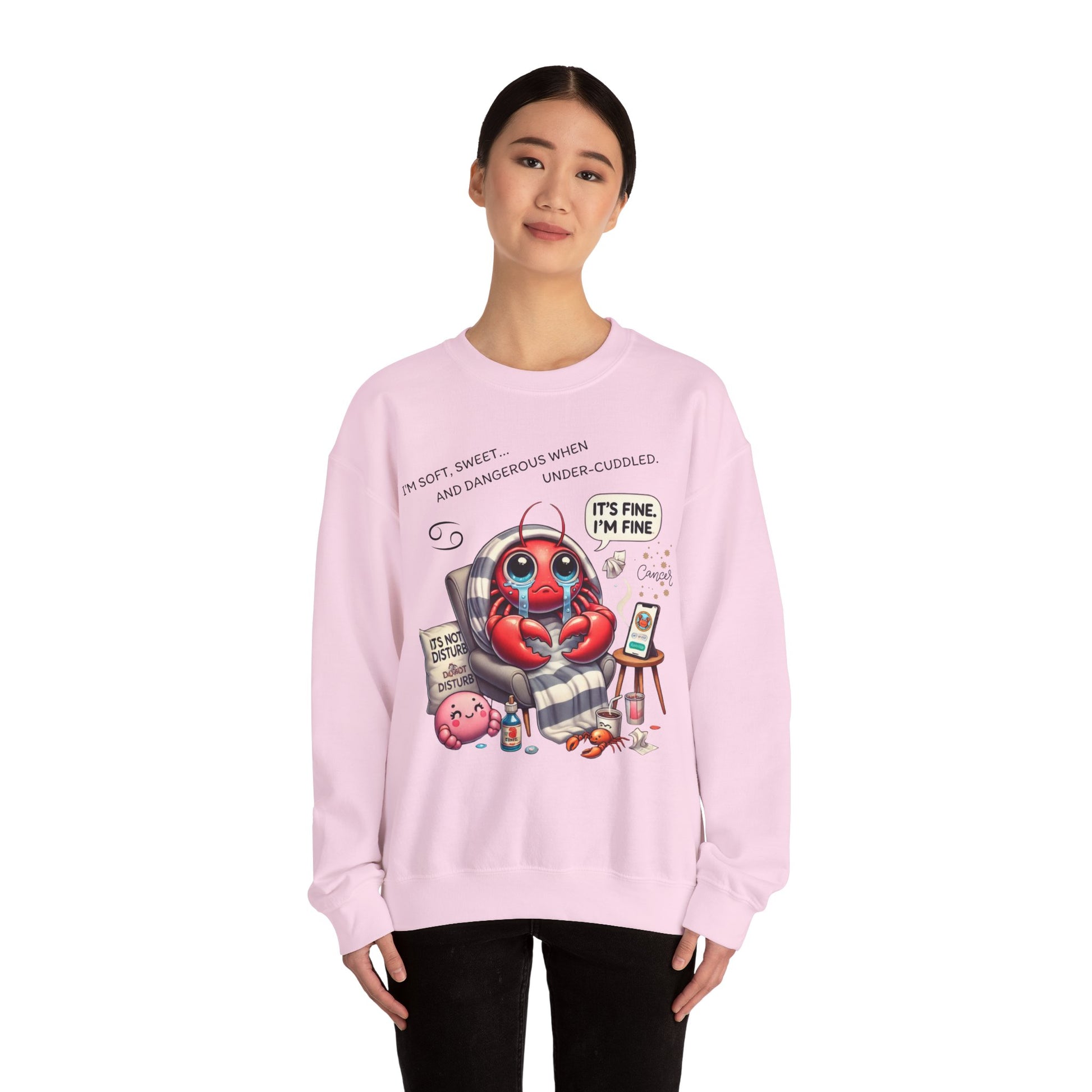 Cute Lobster Crewneck Sweatshirt, Cozy Sweatshirt for Spring, Fun Gift for Lobster Lovers, Cute Casual Wear, Weekend Vibes