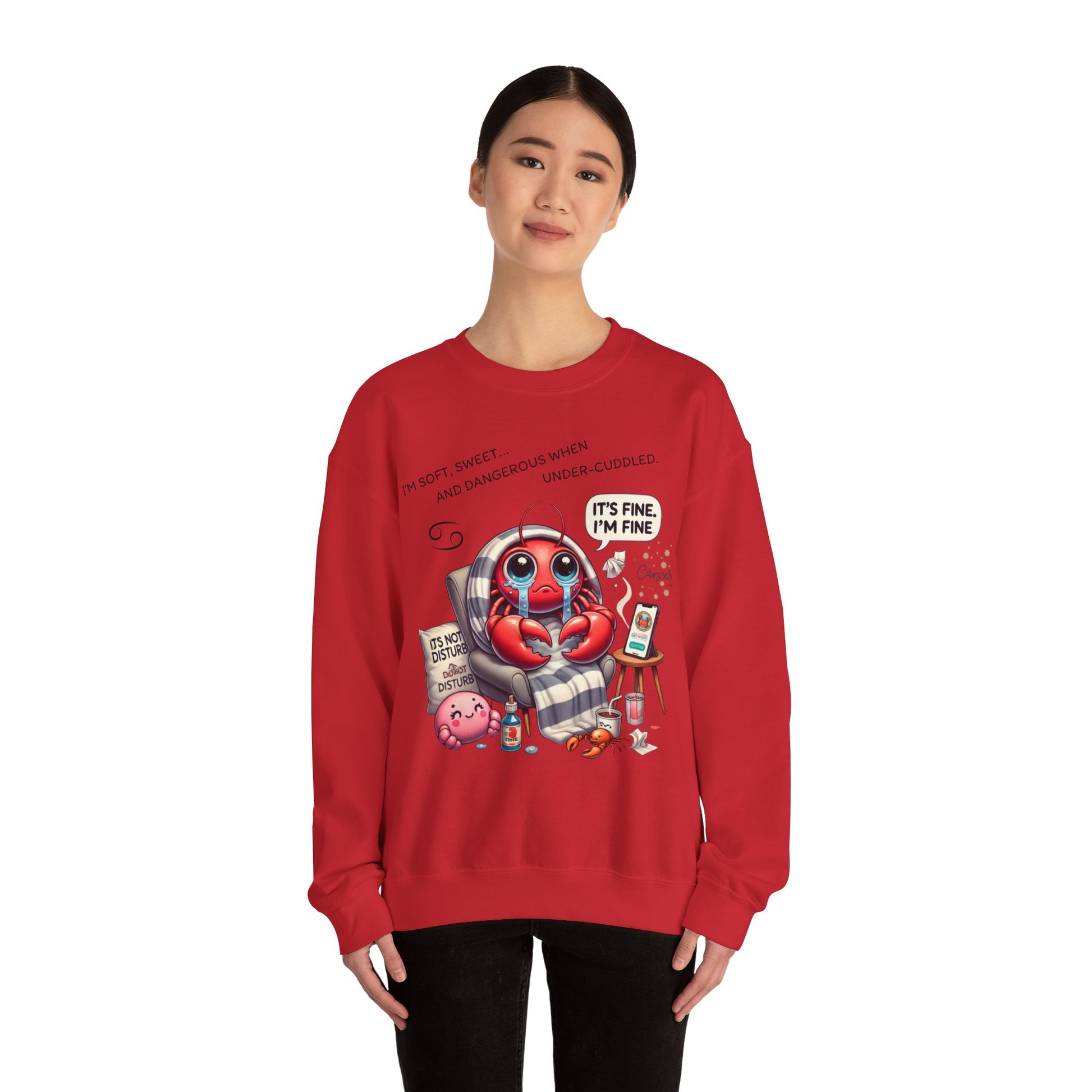Cute Lobster Crewneck Sweatshirt, Cozy Sweatshirt for Spring, Fun Gift for Lobster Lovers, Cute Casual Wear, Weekend Vibes