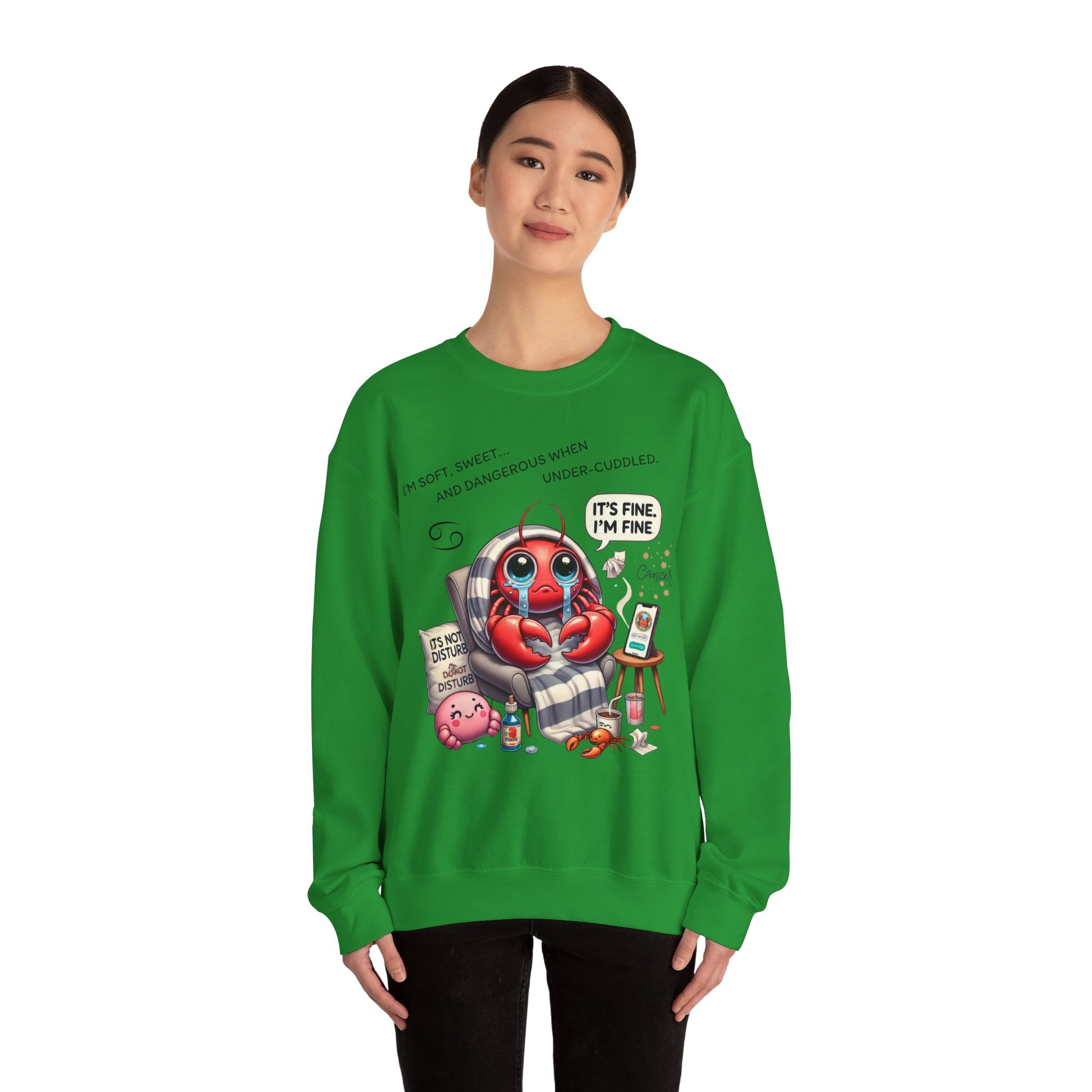 Cute Lobster Crewneck Sweatshirt, Cozy Sweatshirt for Spring, Fun Gift for Lobster Lovers, Cute Casual Wear, Weekend Vibes