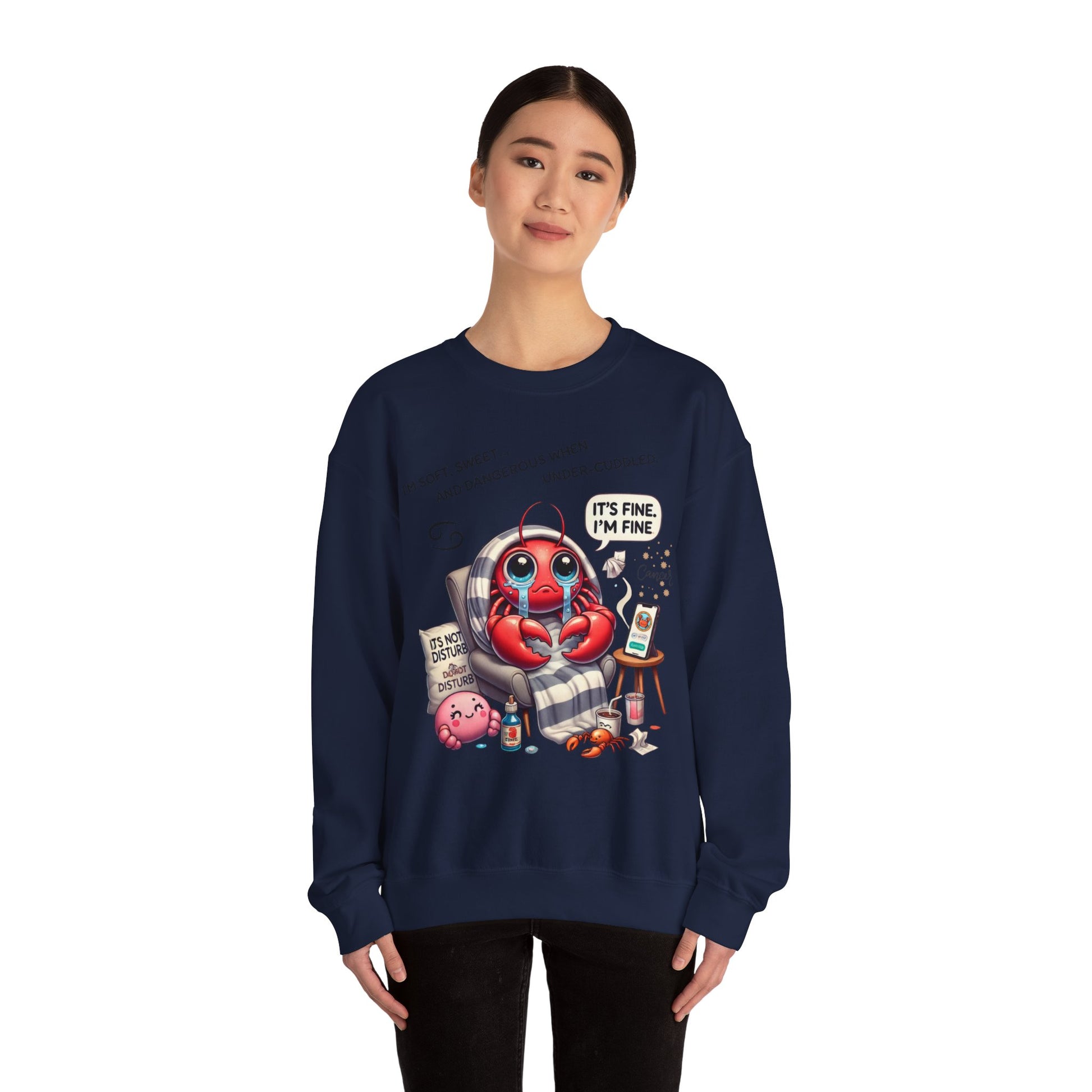 Cute Lobster Crewneck Sweatshirt, Cozy Sweatshirt for Spring, Fun Gift for Lobster Lovers, Cute Casual Wear, Weekend Vibes