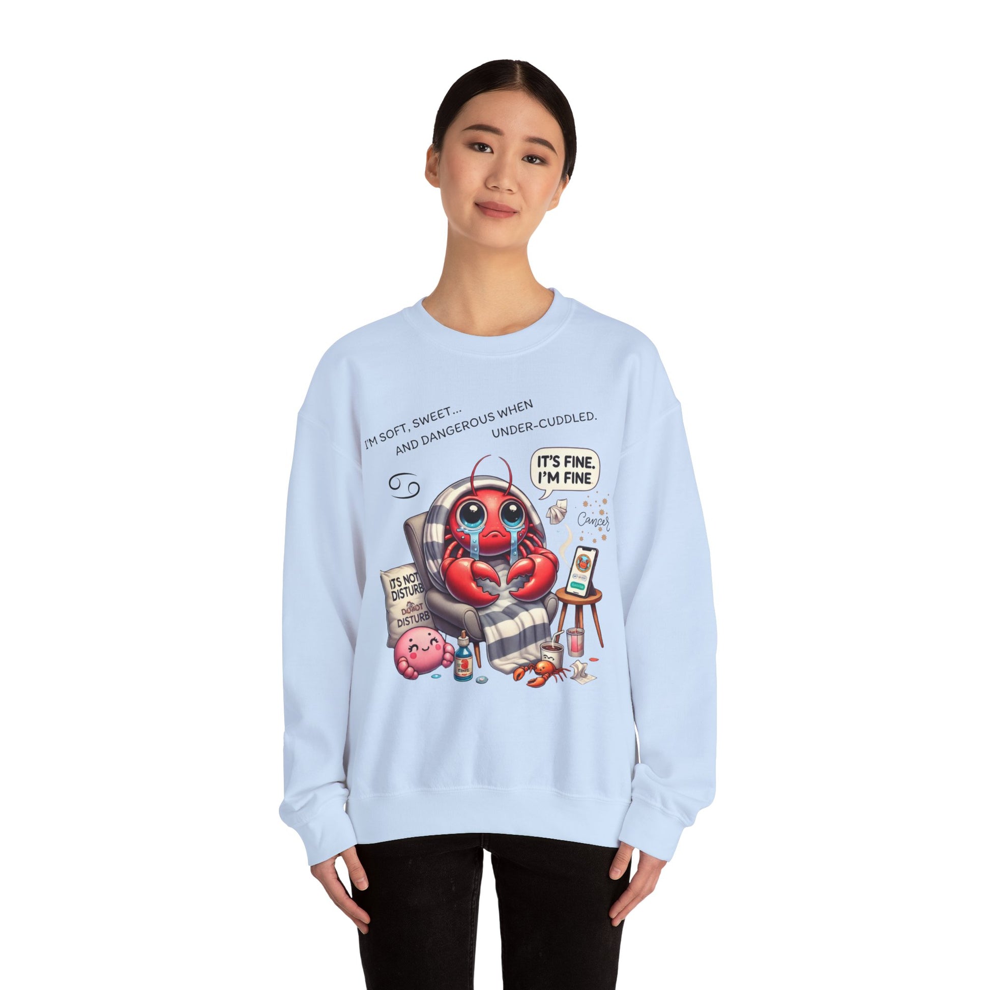 Cute Lobster Crewneck Sweatshirt, Cozy Sweatshirt for Spring, Fun Gift for Lobster Lovers, Cute Casual Wear, Weekend Vibes