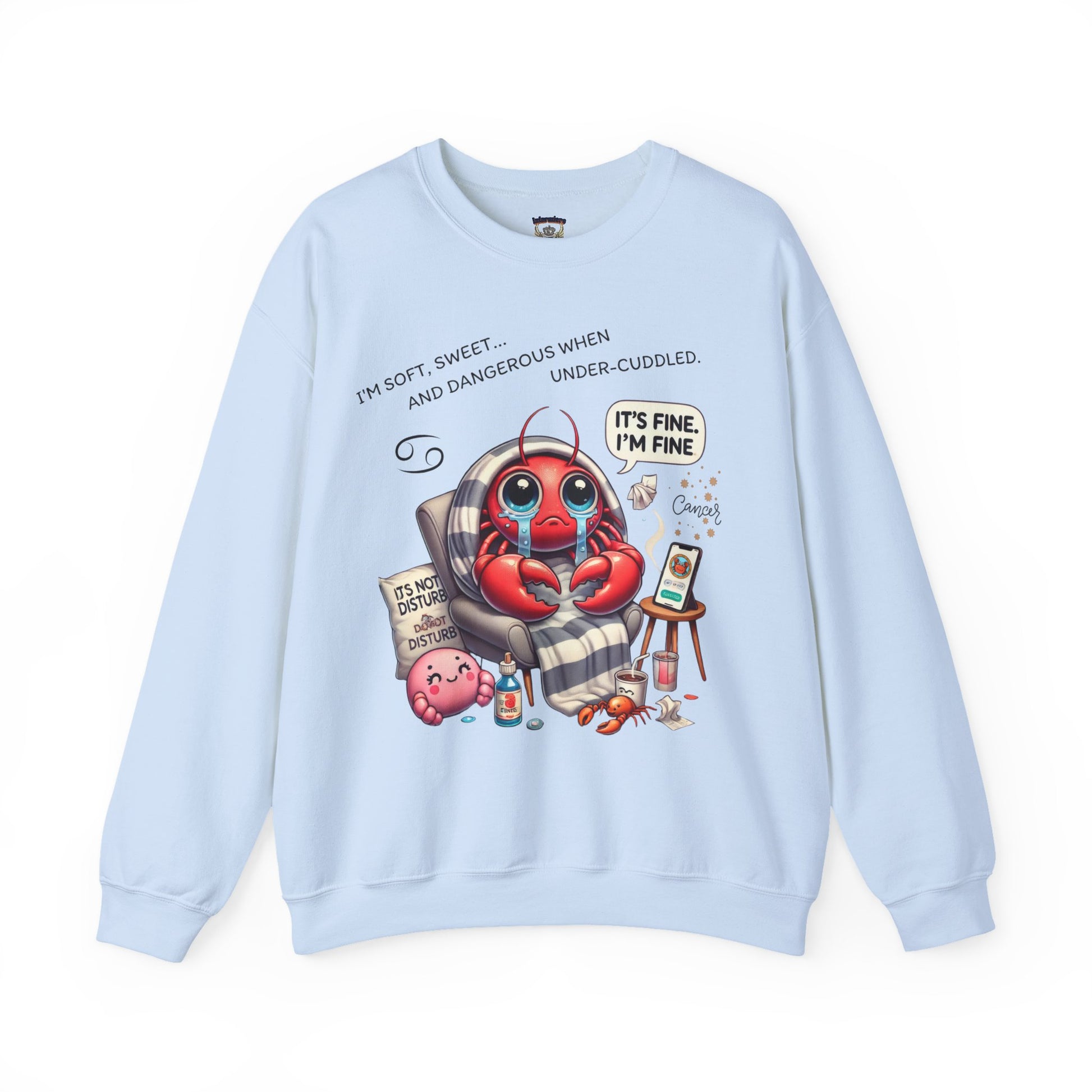 Cute Lobster Crewneck Sweatshirt, Cozy Sweatshirt for Spring, Fun Gift for Lobster Lovers, Cute Casual Wear, Weekend Vibes