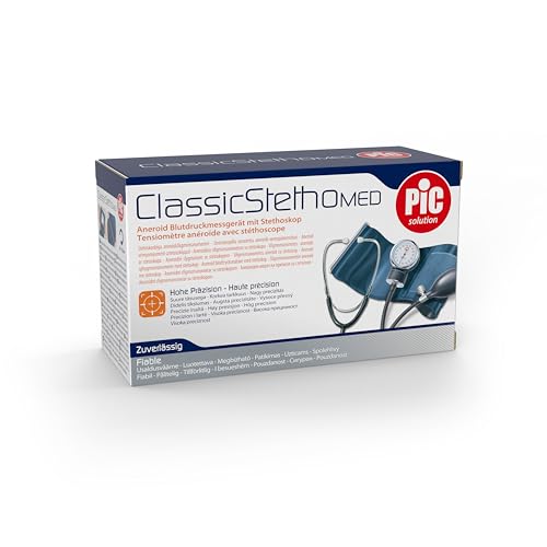 Pic Solution ClassicStethoMED Aneroid Pressure Monitor with Stethoscope for Professional Use