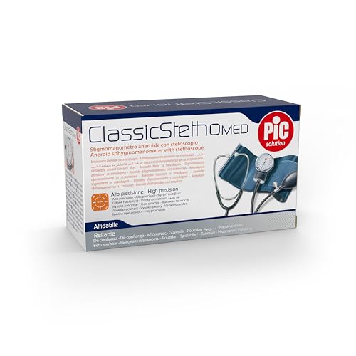 Pic Solution ClassicStethoMED Aneroid Pressure Monitor with Stethoscope for Professional Use