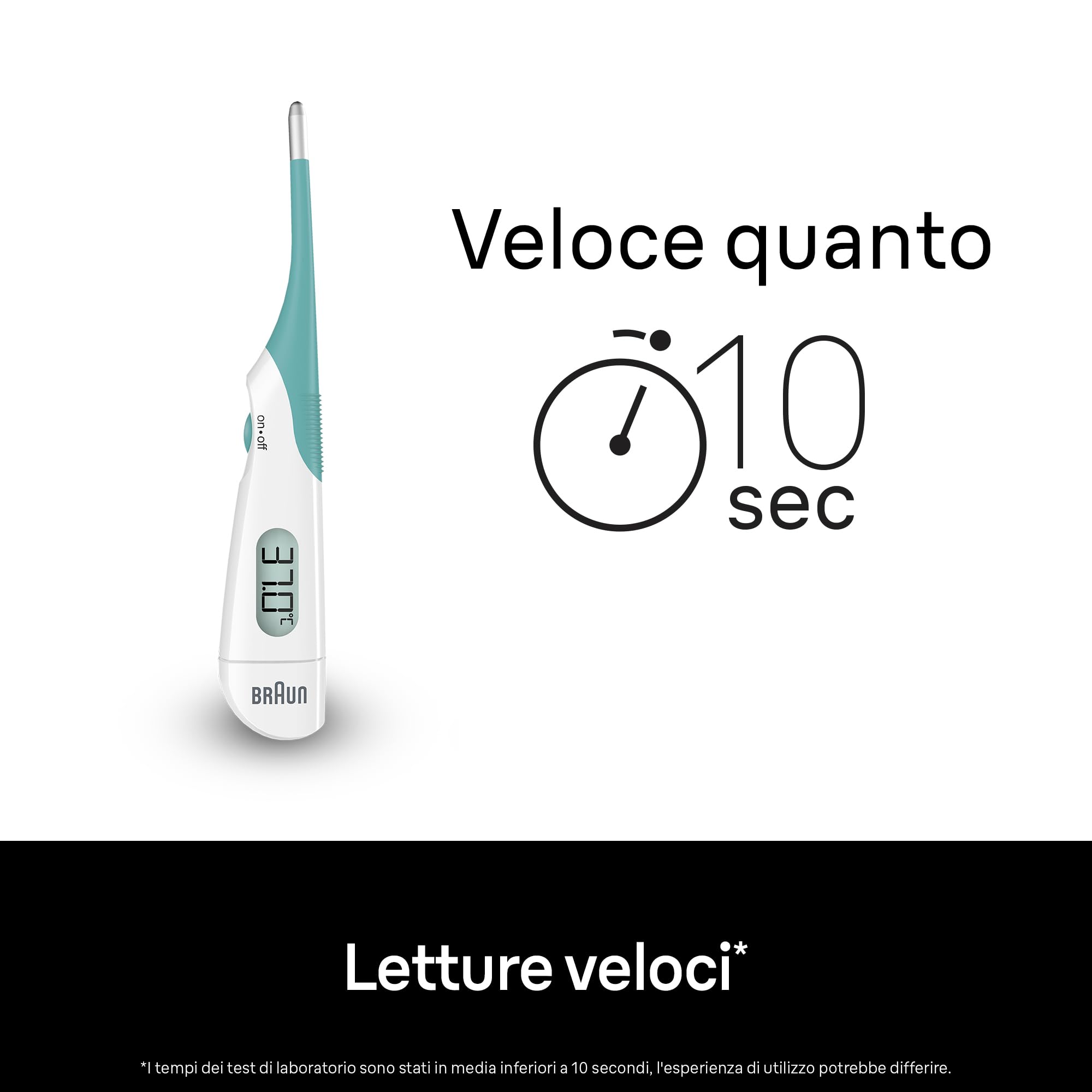 Braun Age Precision Digital Thermometer Stick for Multi-Site Use, Oral, Rectal or Underarm, Suitable for Babies and Children, Brand #1 among Doctors 1, PRT2000