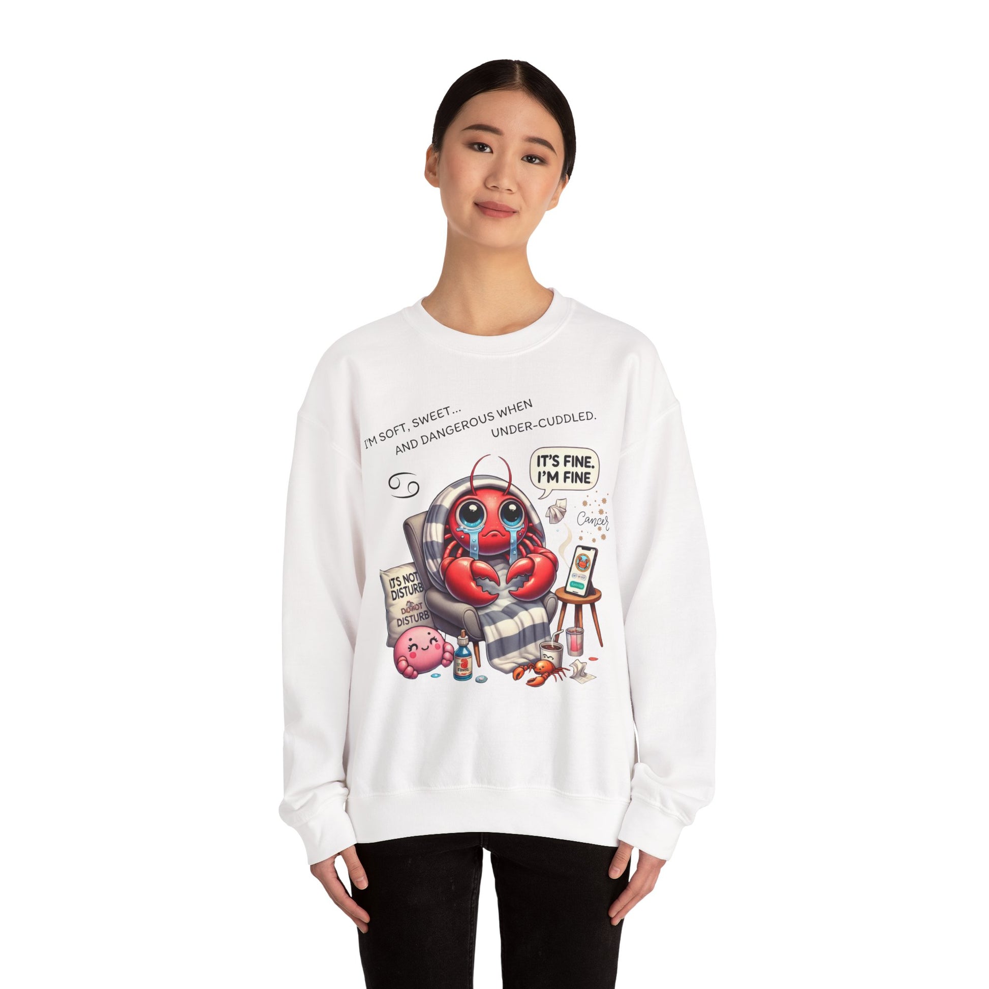 Cute Lobster Crewneck Sweatshirt, Cozy Sweatshirt for Spring, Fun Gift for Lobster Lovers, Cute Casual Wear, Weekend Vibes