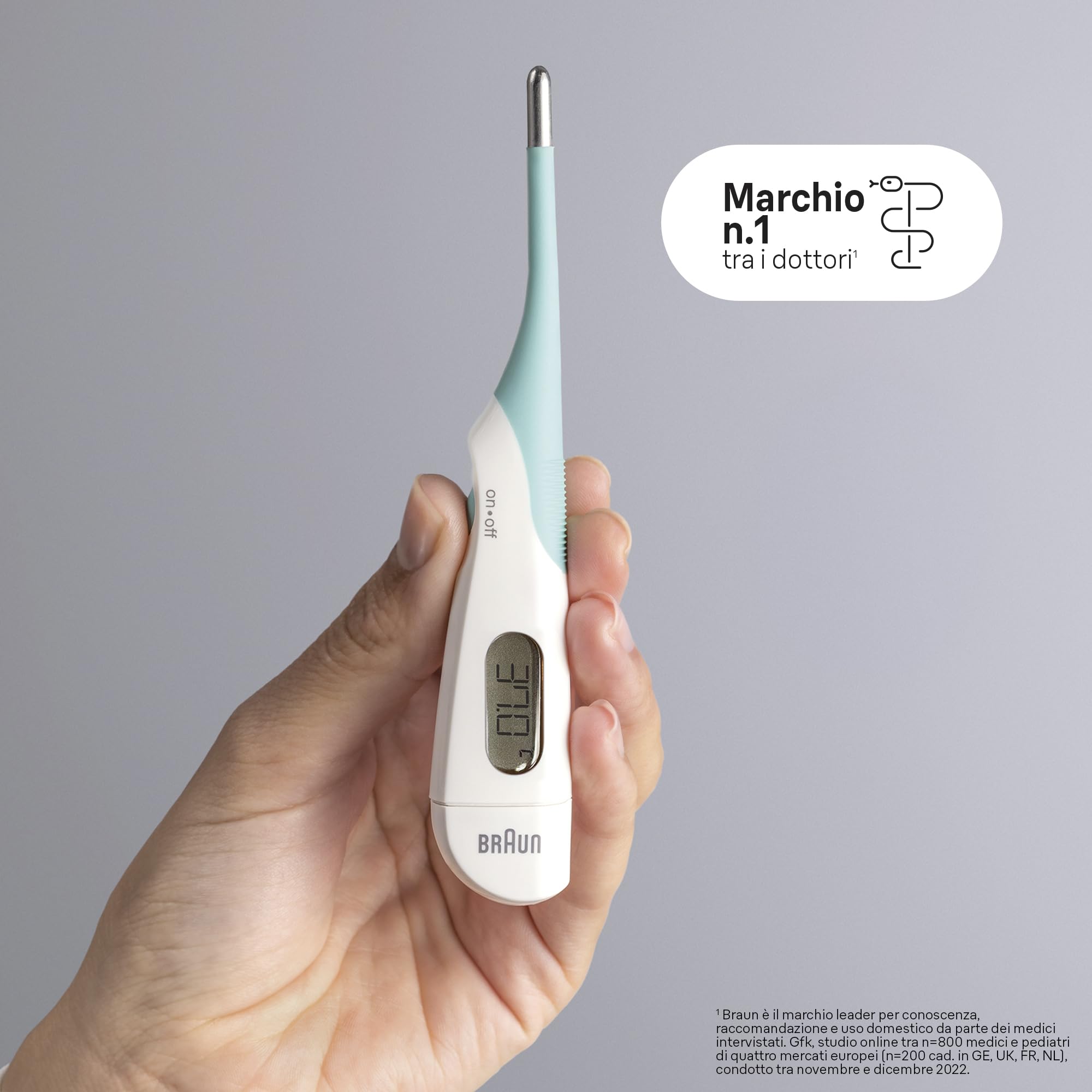 Braun Age Precision Digital Thermometer Stick for Multi-Site Use, Oral, Rectal or Underarm, Suitable for Babies and Children, Brand #1 among Doctors 1, PRT2000