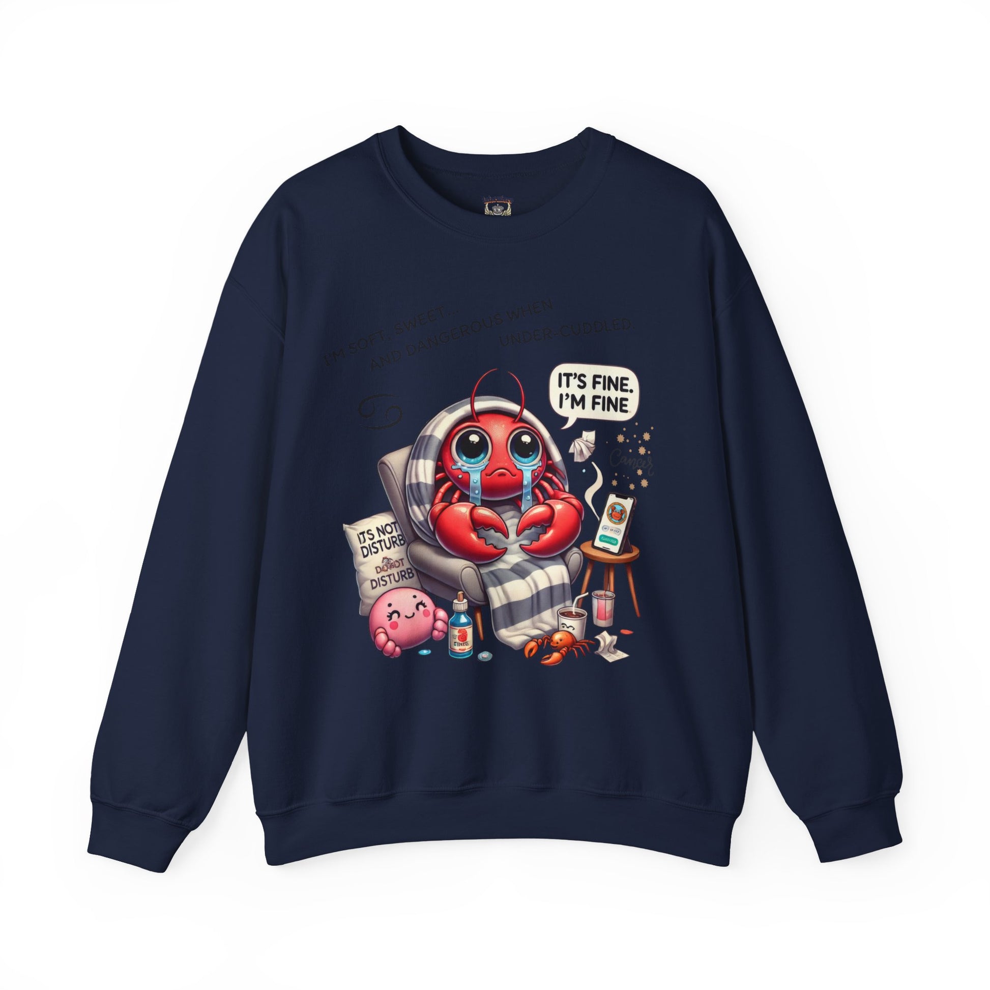 Cute Lobster Crewneck Sweatshirt, Cozy Sweatshirt for Spring, Fun Gift for Lobster Lovers, Cute Casual Wear, Weekend Vibes